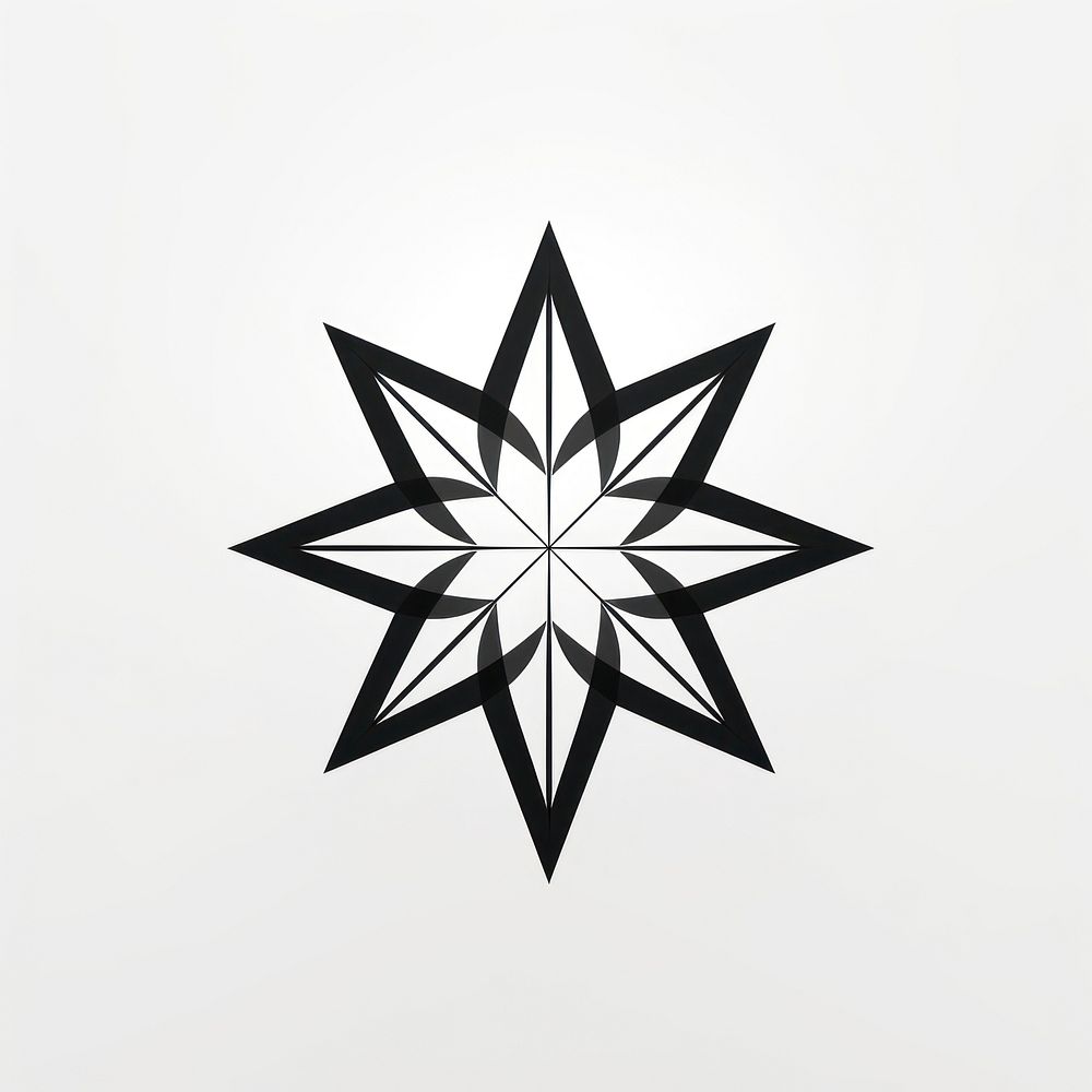 Star symbol shape white. AI generated Image by rawpixel.