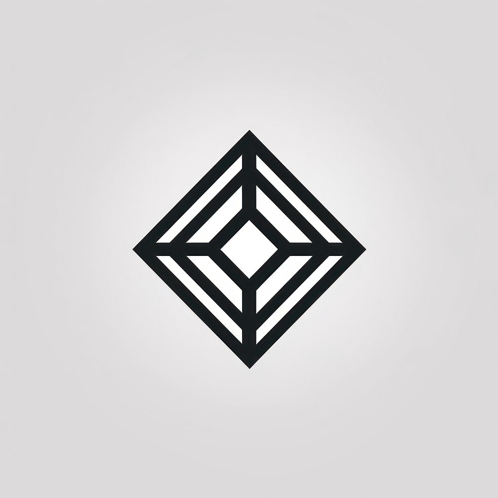 Pentagon symbol shape logo. AI generated Image by rawpixel.