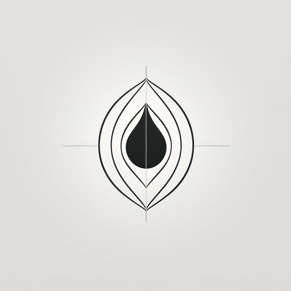 Ellipse logo shape geometric shape. AI generated Image by rawpixel.