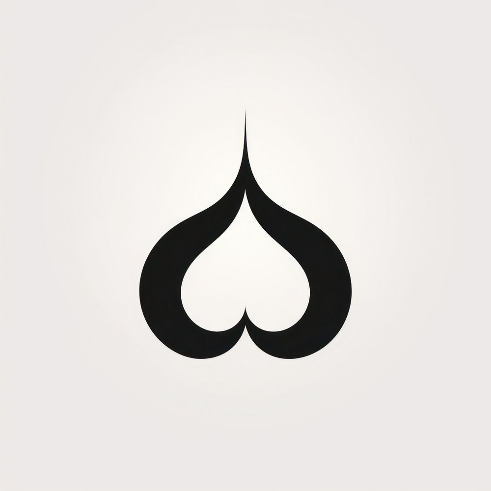 Curves logo simplicity moustache. AI generated Image by rawpixel.