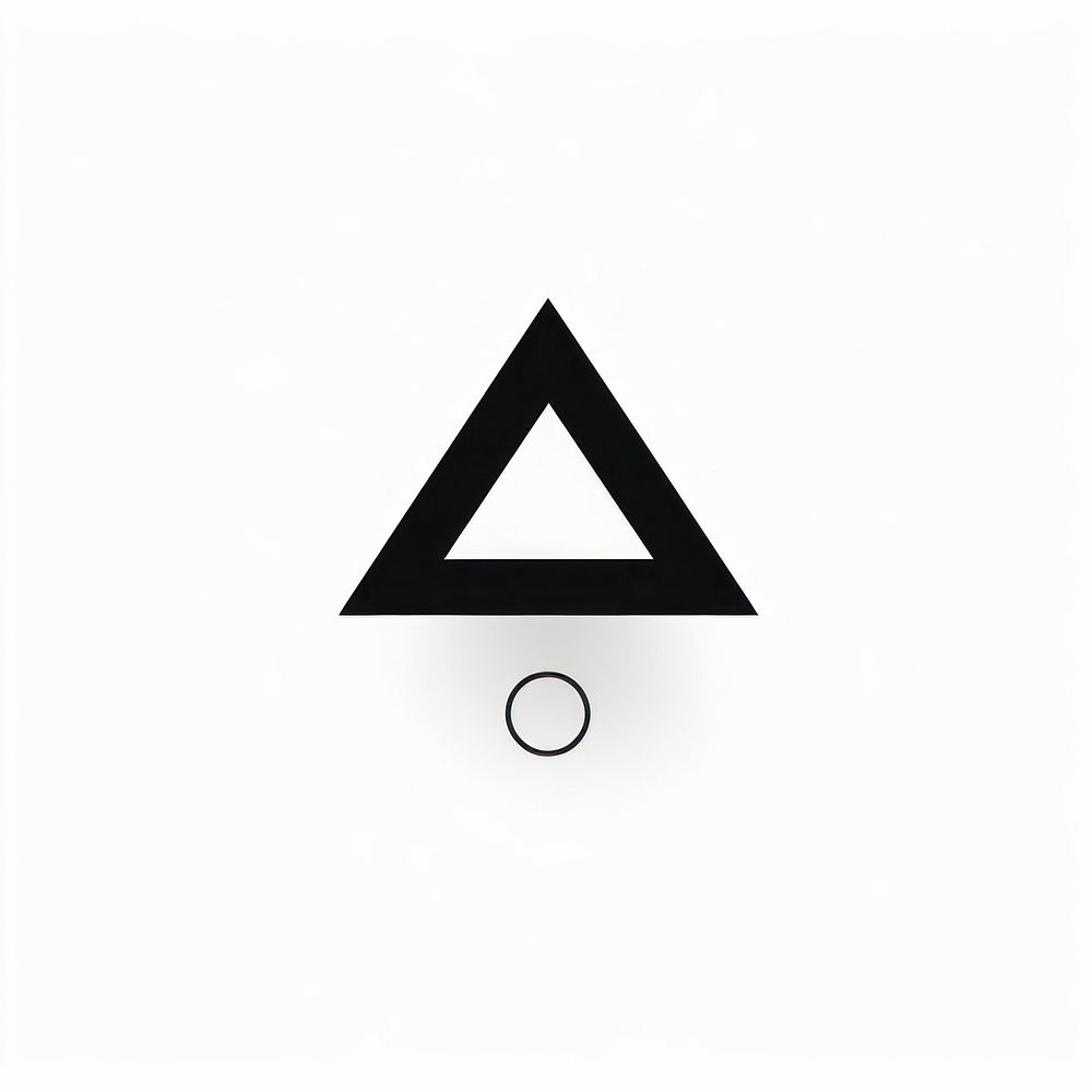 Scalene symbol shape black. AI generated Image by rawpixel.