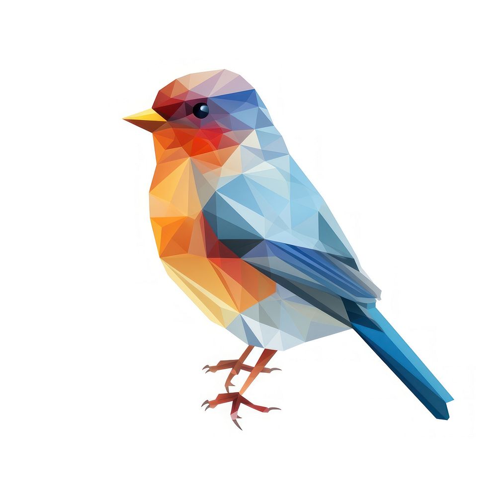 Bird animal white background creativity. AI generated Image by rawpixel.