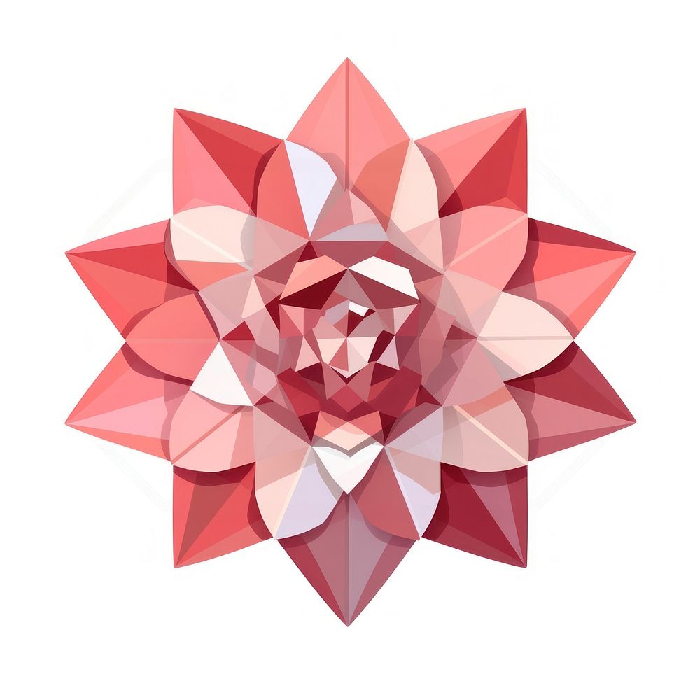 Flower origami pattern plant. AI generated Image by rawpixel.