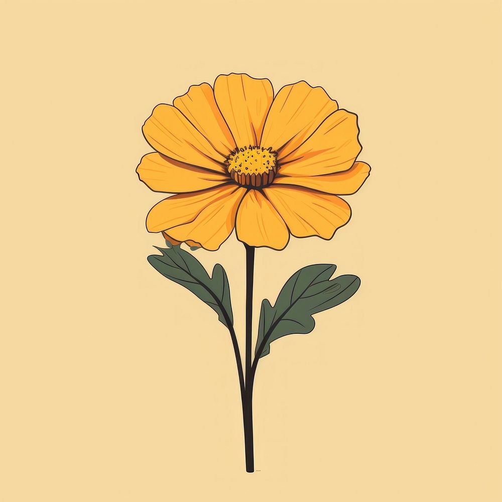Flower sunflower yellow petal. AI generated Image by rawpixel.