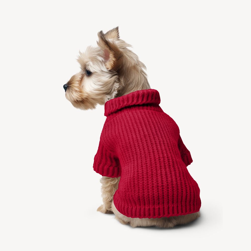 Dog's knitted sweater, pet clothing