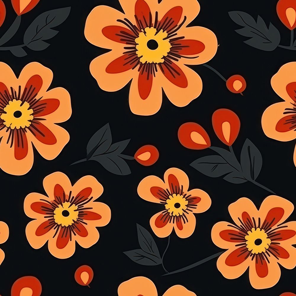 Chinese marigold pattern backgrounds flower. AI generated Image by rawpixel.