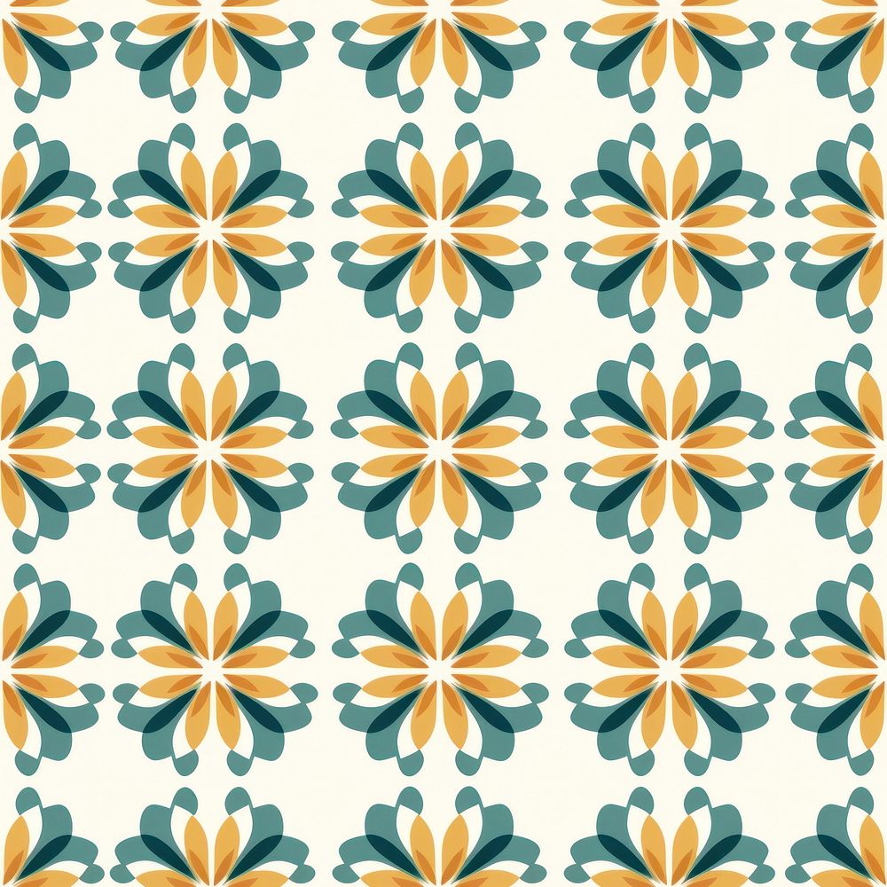 Geometric jasmine pattern backgrounds shape tile. AI generated Image by rawpixel.
