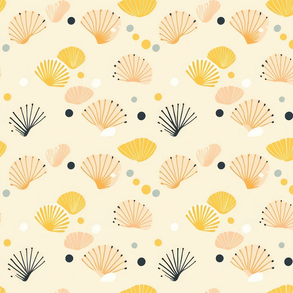 Pastel yellow Japanese brush paint pattern backgrounds repetition. AI generated Image by rawpixel.