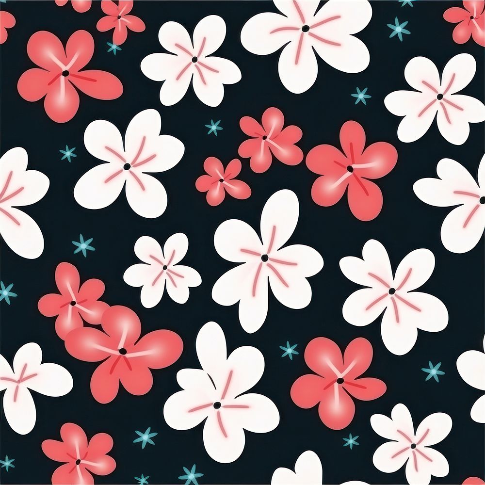 Plumeria pattern backgrounds flower plant. AI generated Image by rawpixel.