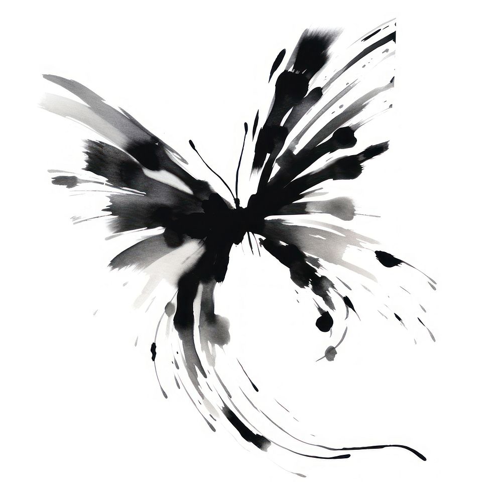 Butterfly butterfly drawing sketch. AI generated Image by rawpixel.