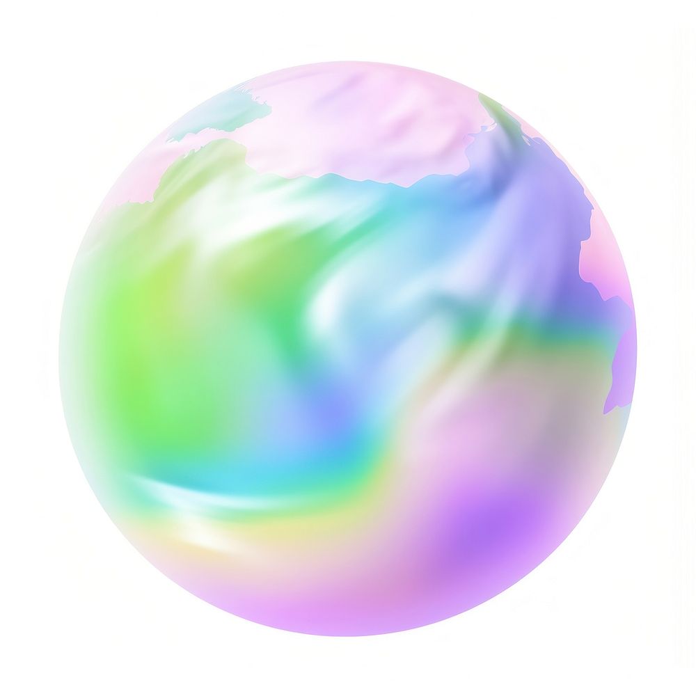 Earth abstract rainbow sphere. AI generated Image by rawpixel.