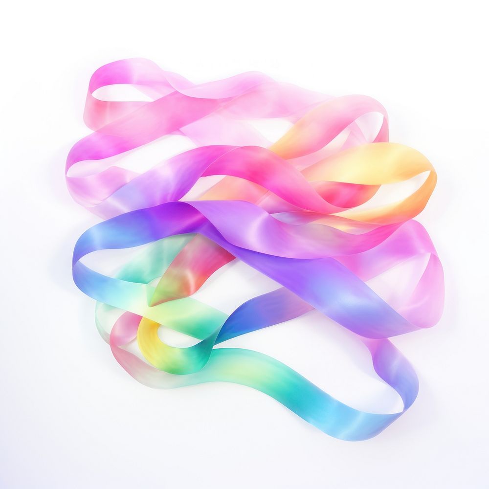 Ribbon abstract rainbow celebration. AI generated Image by rawpixel.