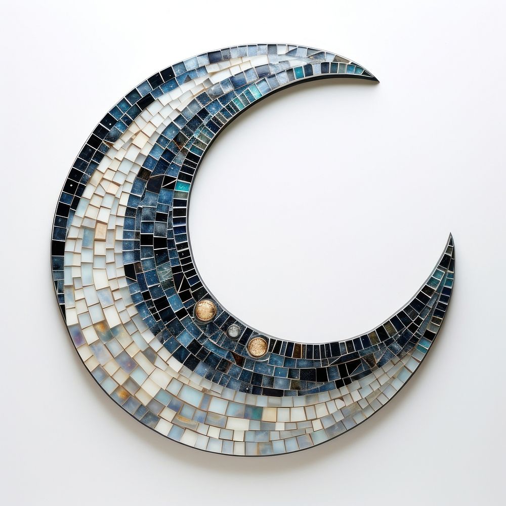 Moon art mosaic architecture. AI generated Image by rawpixel.
