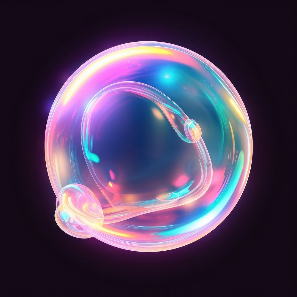 Bubble purple light lightweight. AI generated Image by rawpixel.