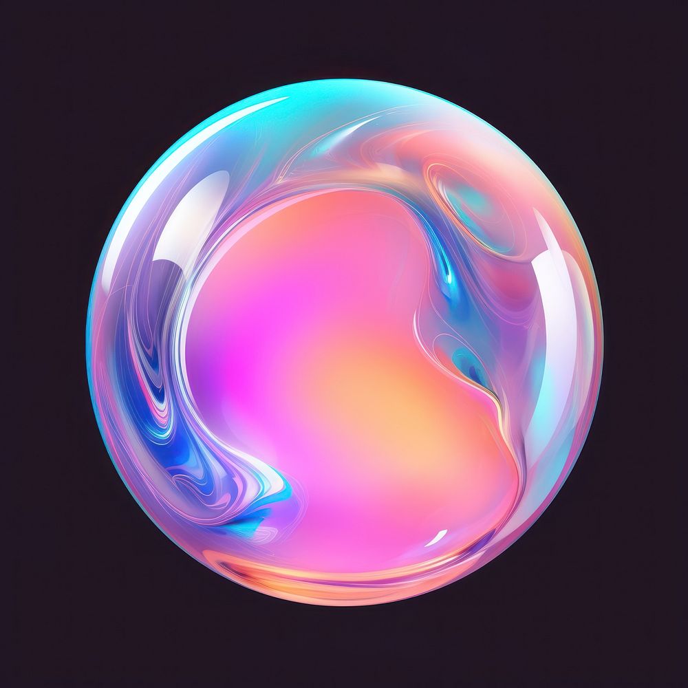 Bubble sphere lightweight transparent. AI generated Image by rawpixel.