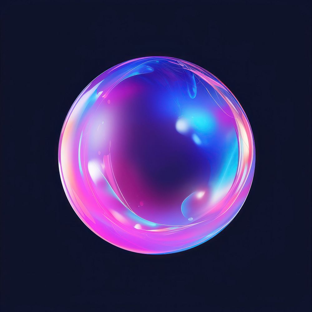 Bubble sphere purple lightweight. AI generated Image by rawpixel.
