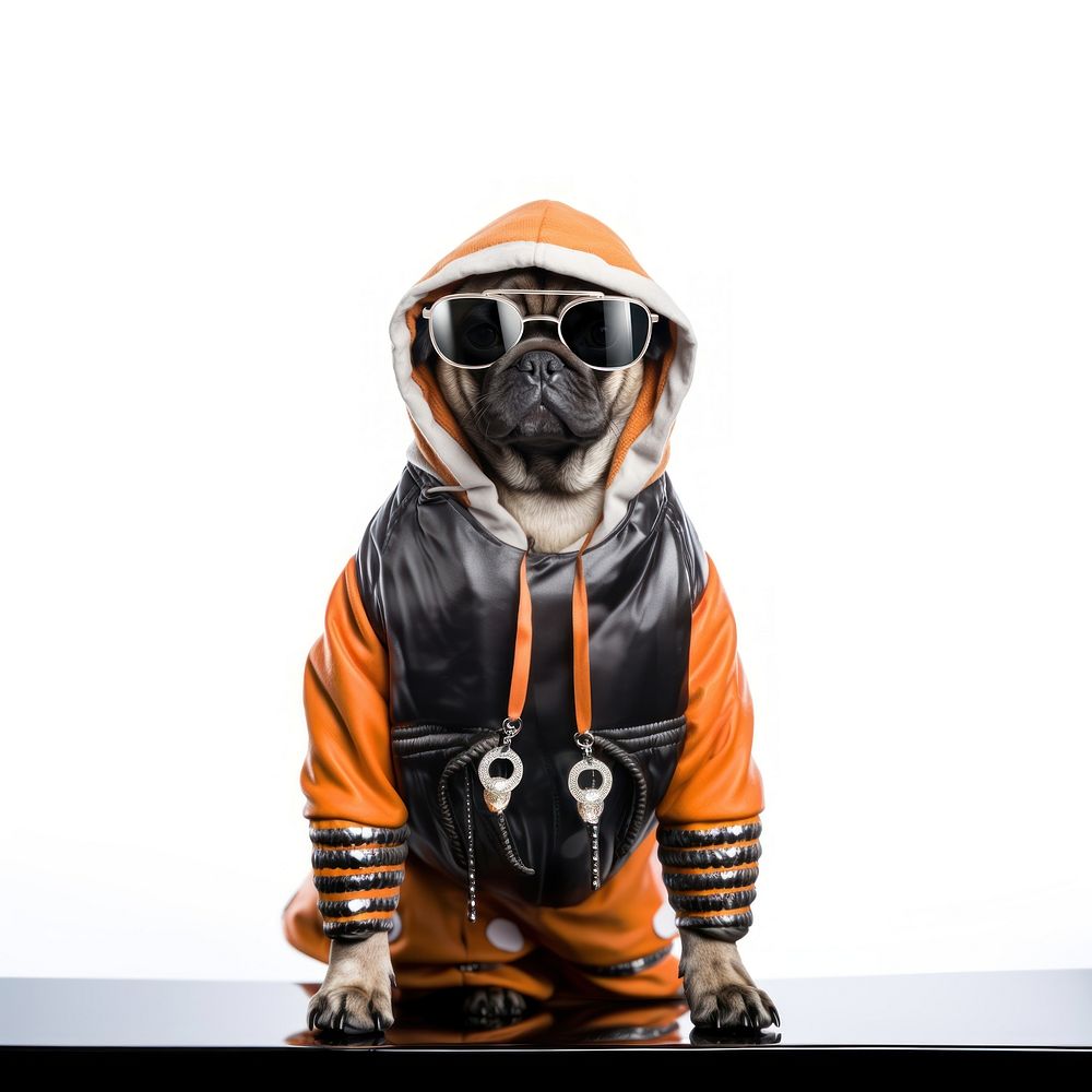 Pug animal pet technology. AI generated Image by rawpixel.