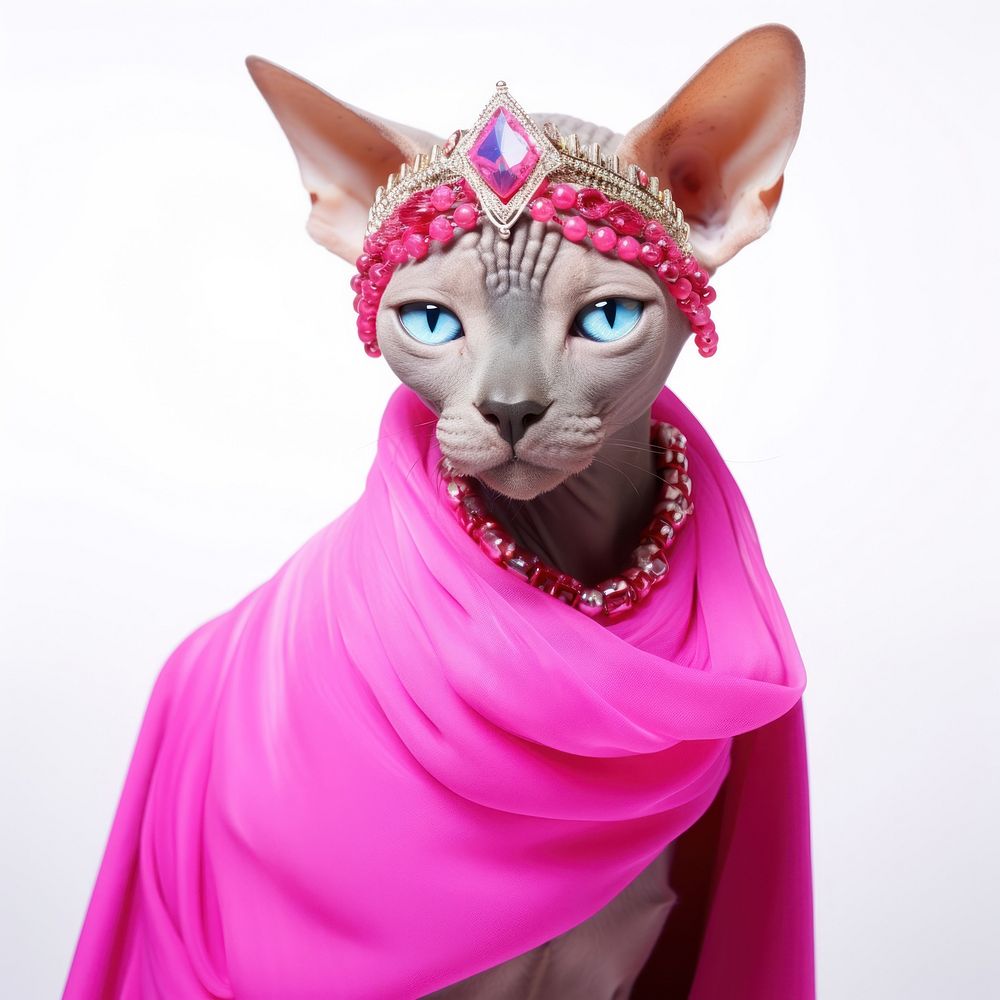 Sphinx cat animal pet accessories. AI generated Image by rawpixel.