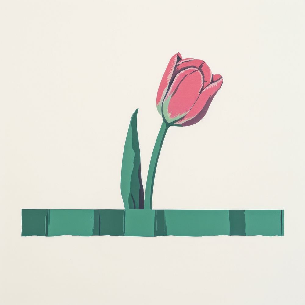 Tulip flower plant rose. AI generated Image by rawpixel.