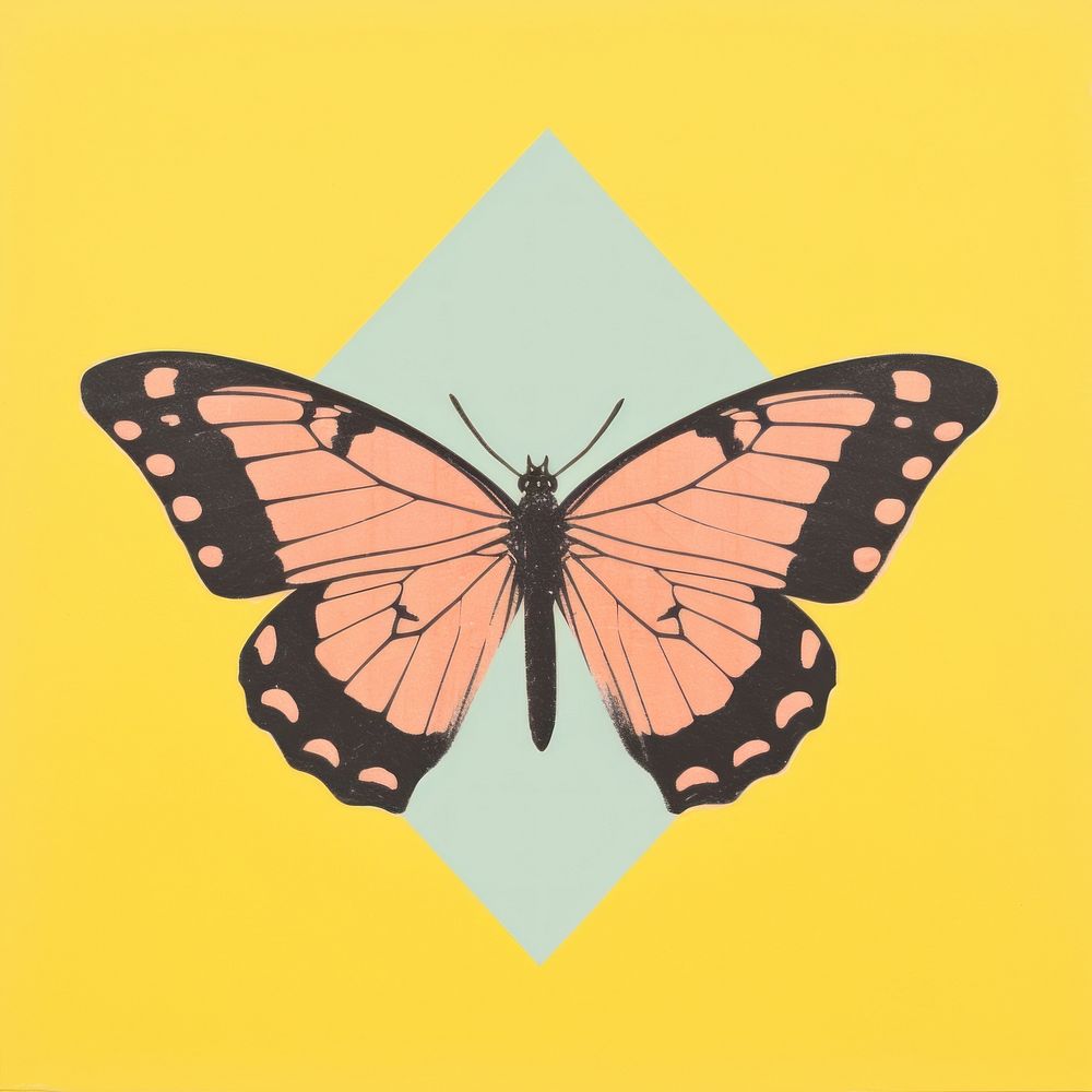 A butterfly animal insect invertebrate. AI generated Image by rawpixel.
