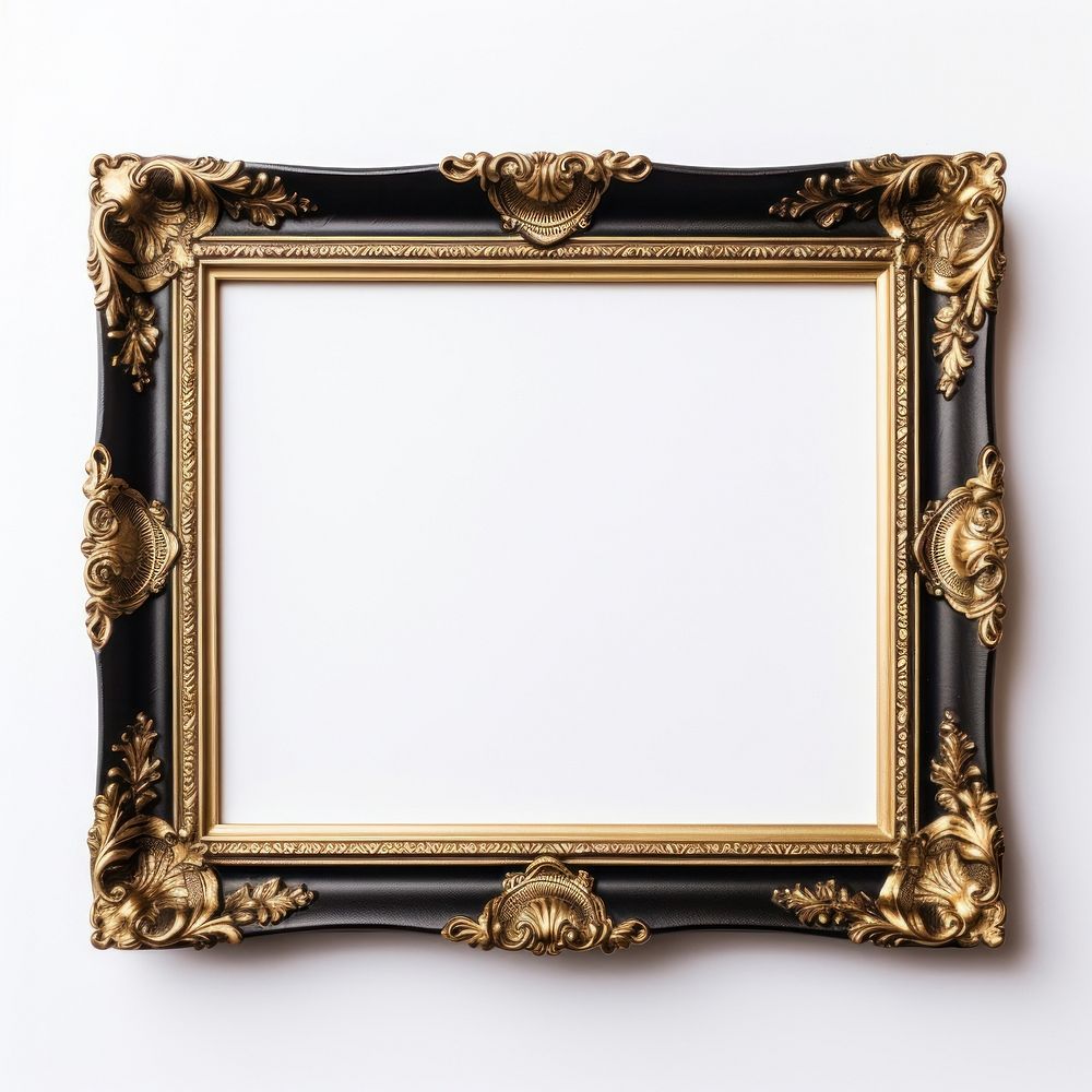 Squart Victoria black and gold mirror frame photo. AI generated Image by rawpixel.