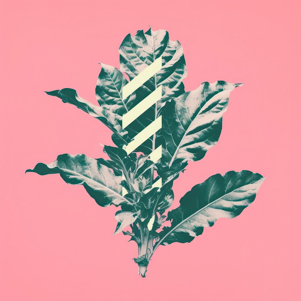 Botanical plant leaf pattern. AI generated Image by rawpixel.