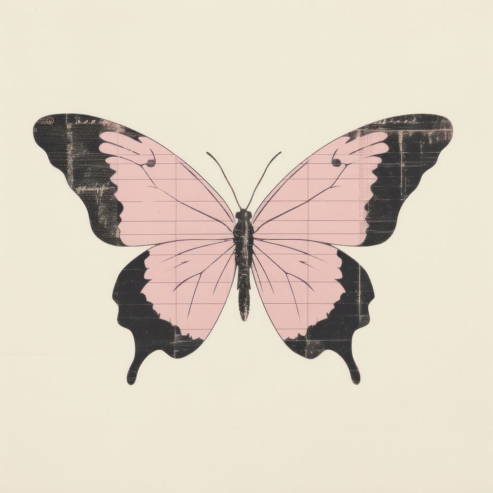 Butterfly animal insect art. AI generated Image by rawpixel.