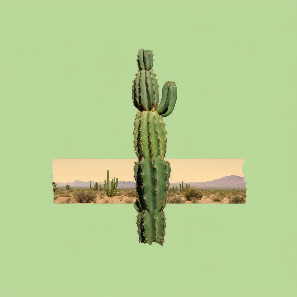 Cactus plant outdoors nature. AI generated Image by rawpixel.