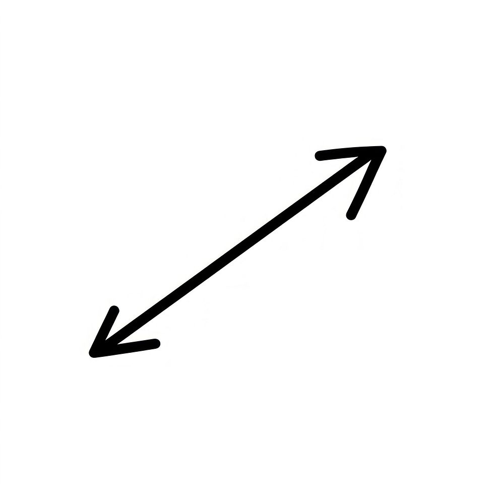 Arrow symbol sign white background. AI generated Image by rawpixel.
