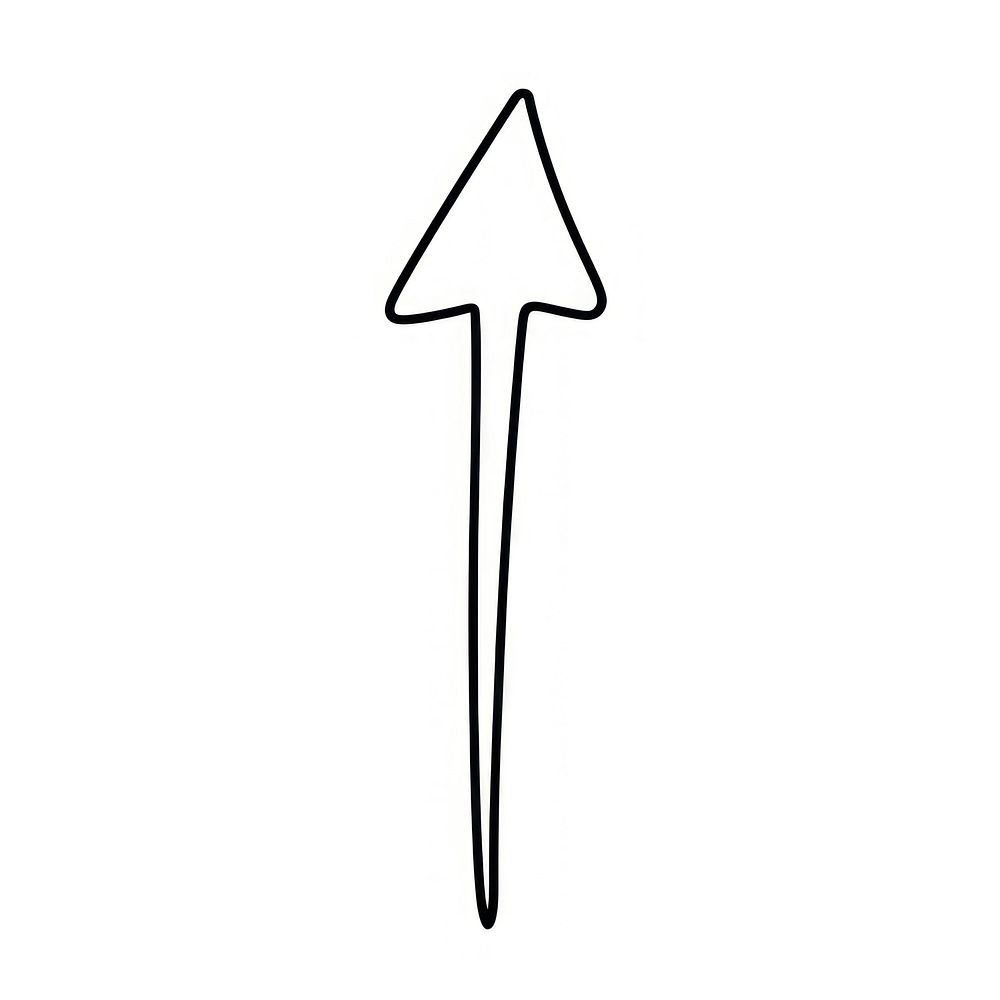 Arrow symbol sketch line. AI generated Image by rawpixel.