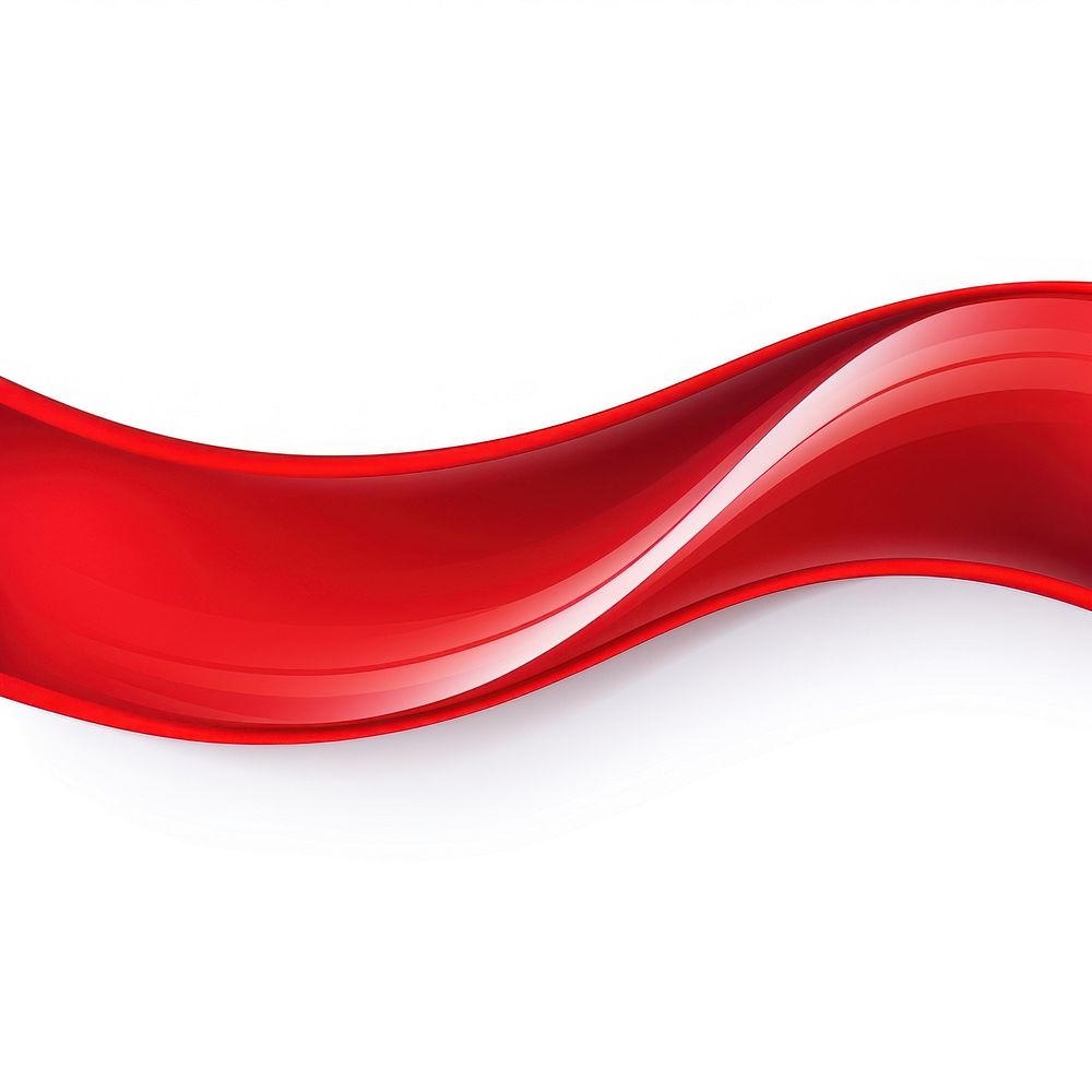 Red banner with ribbon backgrounds line white background. AI generated Image by rawpixel.