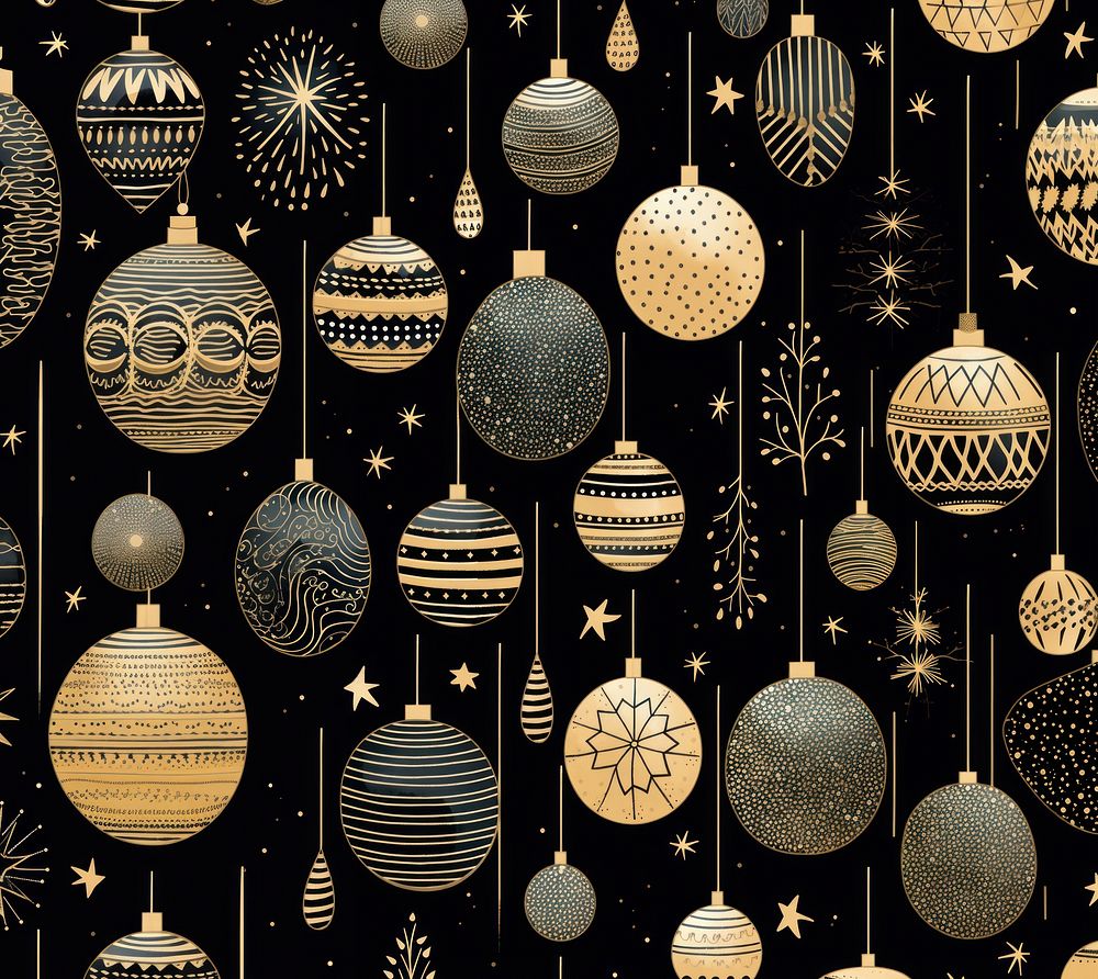 Gold and silver christmas baubles celebration backgrounds accessories. AI generated Image by rawpixel.