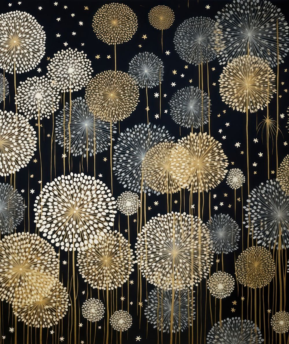 Gold and silver snow flakes nature art backgrounds. AI generated Image by rawpixel.