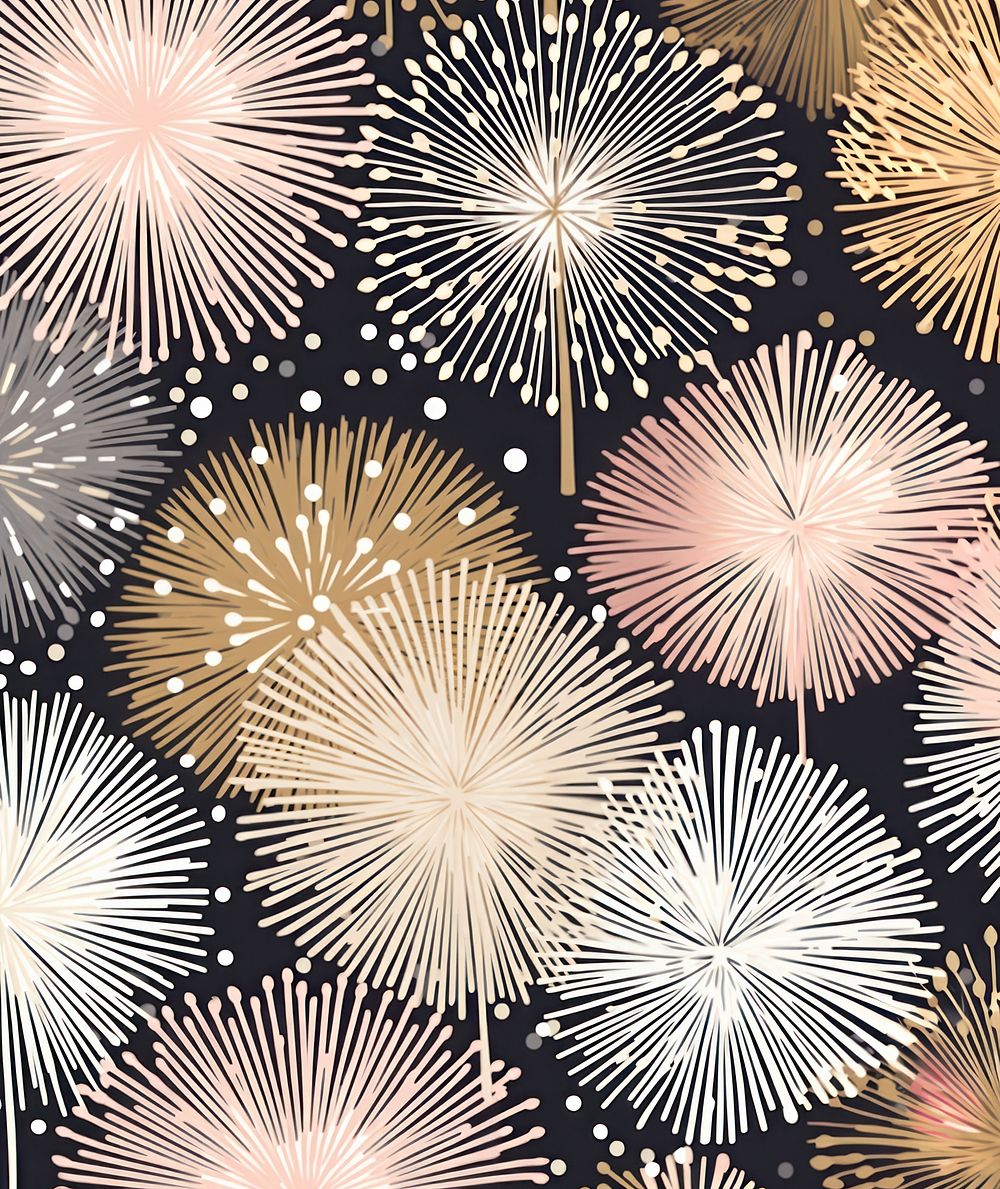 Gold silver pink champagne glasses fireworks pattern abstract celebration backgrounds. AI generated Image by rawpixel.