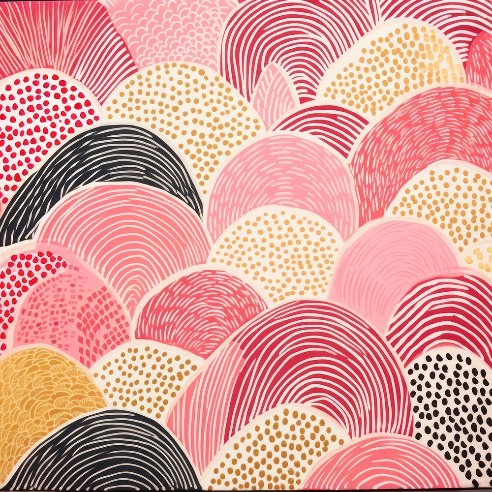 Gold pink silver candy pattern drawing line backgrounds. AI generated Image by rawpixel.