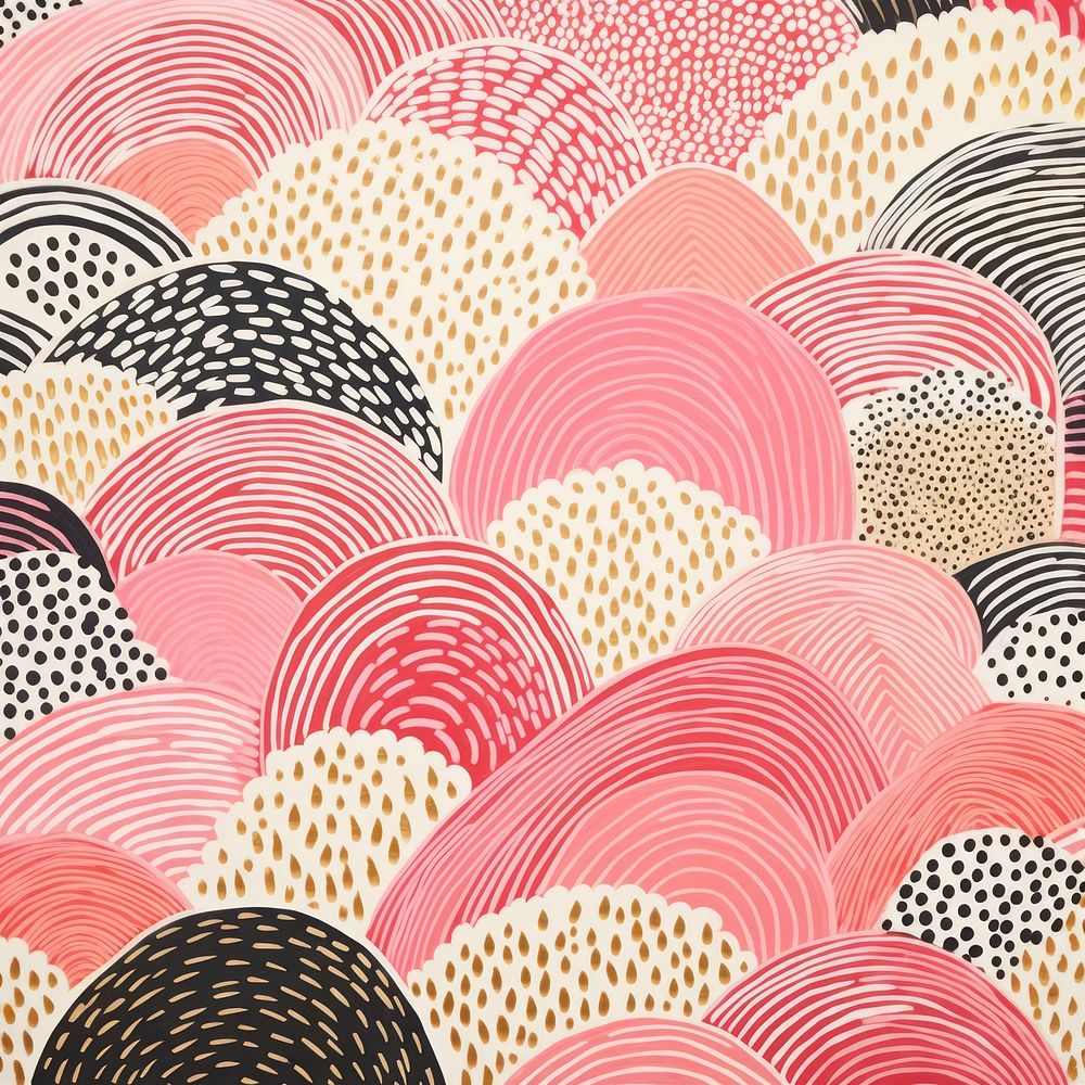 Gold pink silver candy pattern abstract drawing line. 