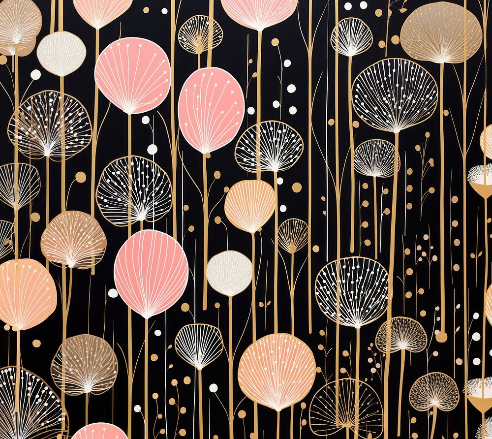 Gold pink silver candy pattern art backgrounds repetition. AI generated Image by rawpixel.