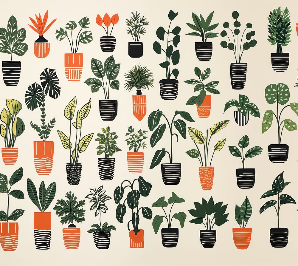 House plants nature herbs leaf. AI generated Image by rawpixel.
