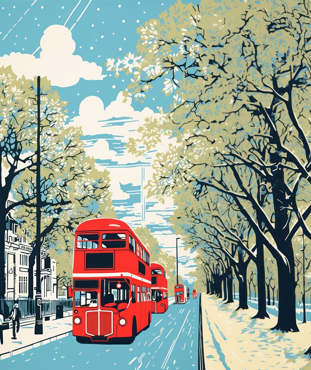 London outdoors vehicle street. AI generated Image by rawpixel.