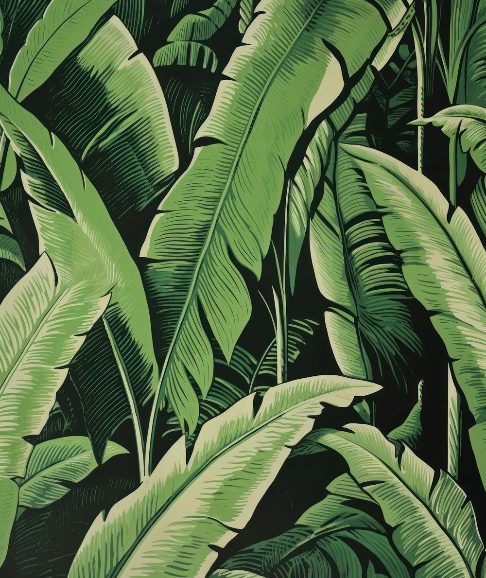 Palm leafs nature plant green. AI generated Image by rawpixel.