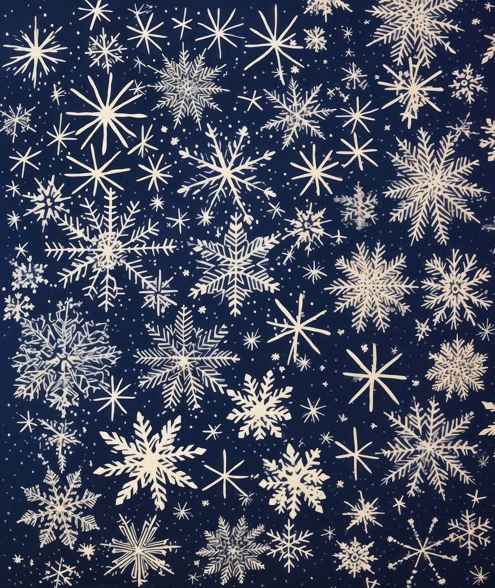 Snowflakes nature backgrounds blackboard. AI generated Image by rawpixel.