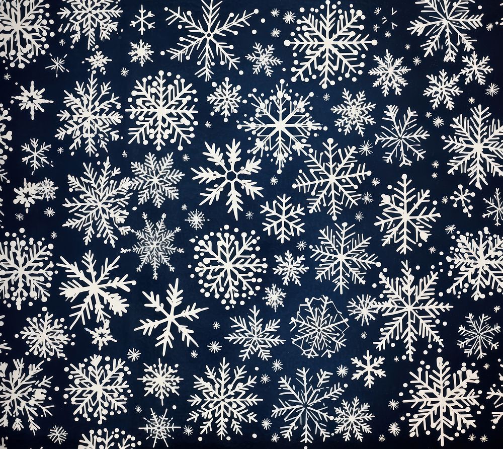 Snowflakes pattern nature backgrounds. AI generated Image by rawpixel.
