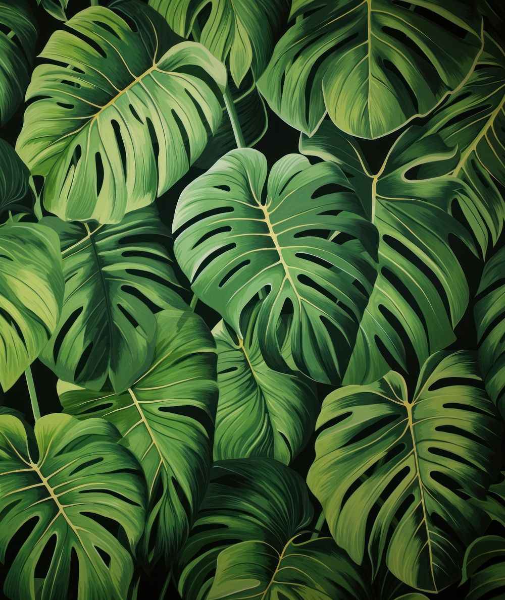 Tropical leaves nature tropics plant. AI generated Image by rawpixel.