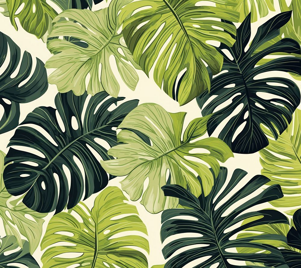 Tropical leaves nature tropics plant. AI generated Image by rawpixel.