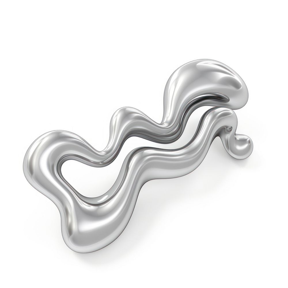 A doodle line silver metal white background. AI generated Image by rawpixel.