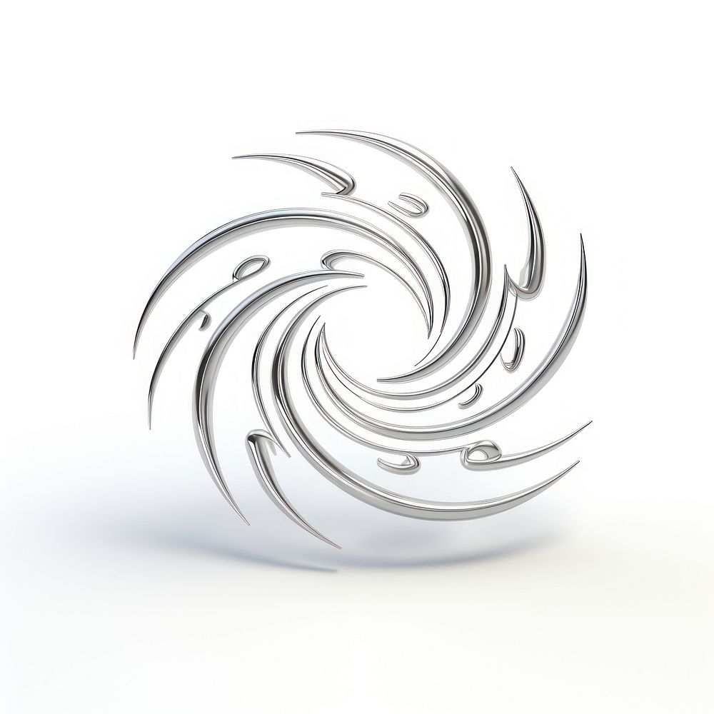 Sun silver pattern spiral. AI generated Image by rawpixel.