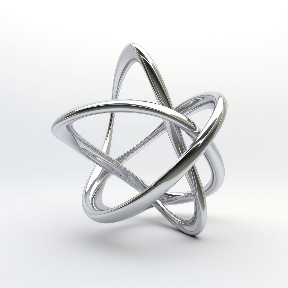 A star symbol silver jewelry shape. AI generated Image by rawpixel.
