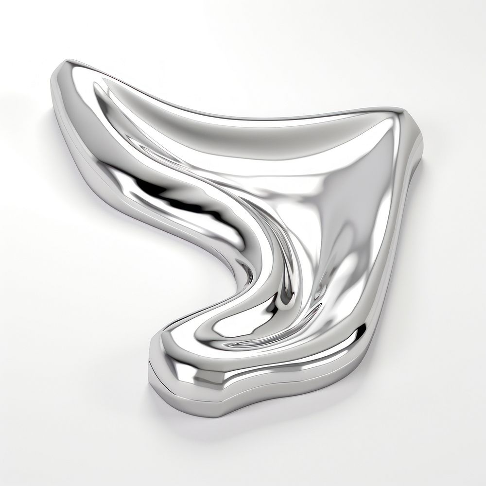 An envelope icon silver chrome metal. AI generated Image by rawpixel.