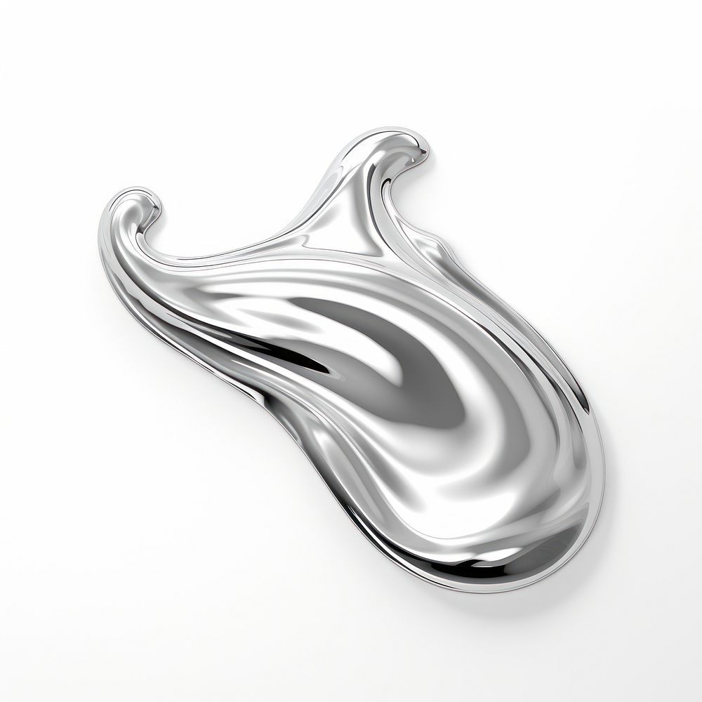 A water drop silver jewelry chrome. AI generated Image by rawpixel.