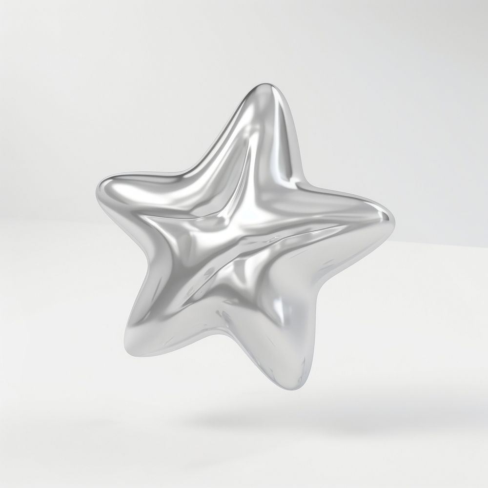 A star silver shape simplicity. AI generated Image by rawpixel.